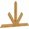 Ekena Millwork Saratoga Rough Sawn Timber Gable Bracket, Western Red Cedar, 84"W x 53"H x 2"D x 6"F, 15/12 Pitch GBW084X53X0206SAR00RWR - alternate 2